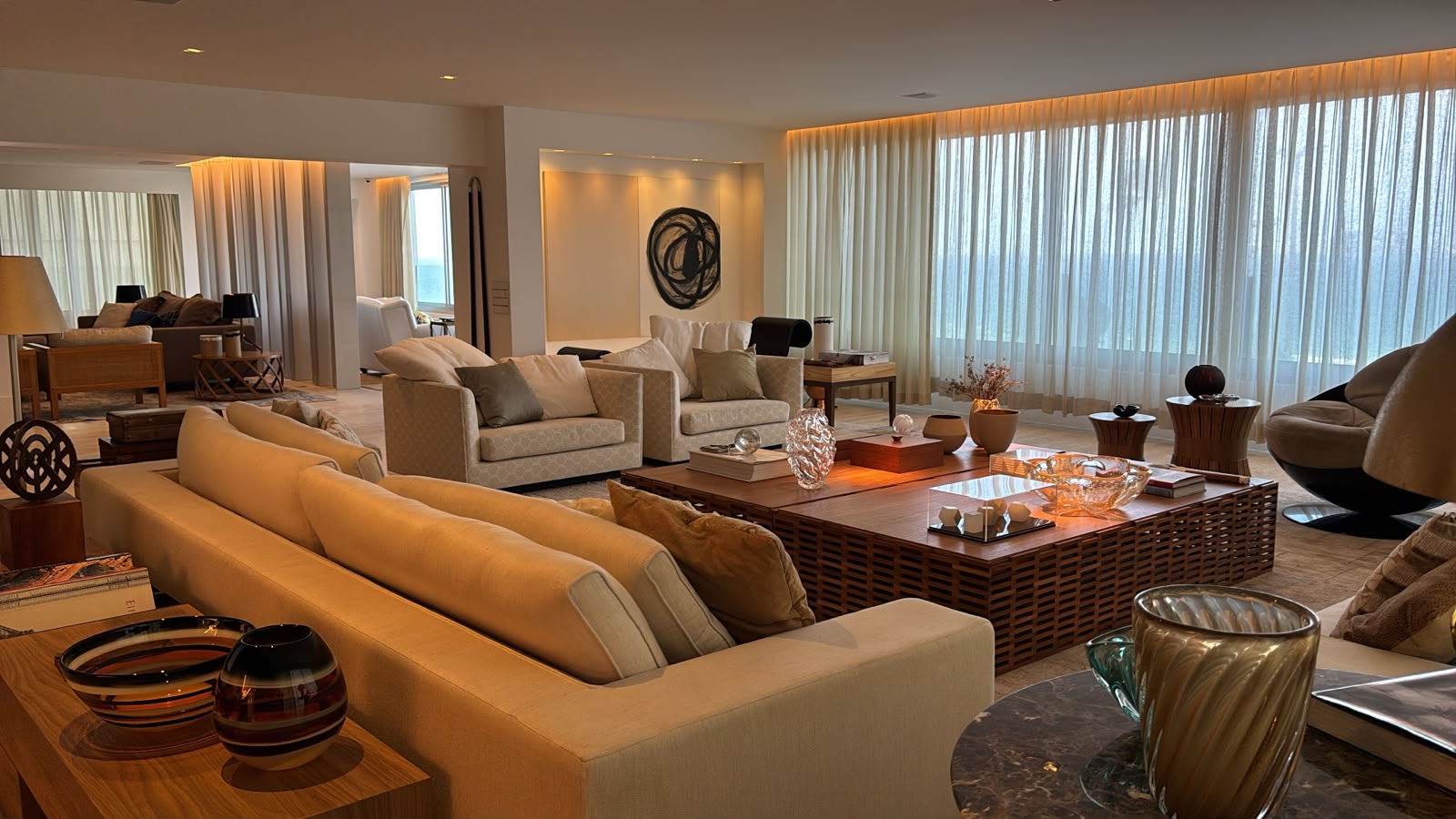 Sala com vista para o mar